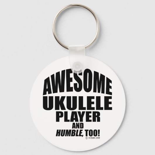 Geweldige Ukulele Player Sleutelhanger (Voorkant)