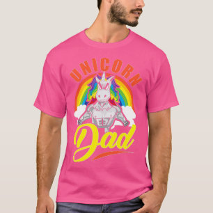 Geweldige Unicorn Dad Cool Unicorn Dads T-shirt