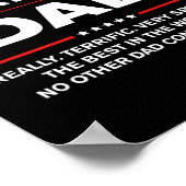 Geweldige vader - Grappige Donald Trump Vaders Dag Poster (Hoek)