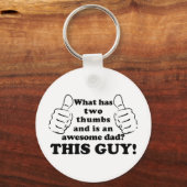 Geweldige vader met duim sleutelhanger (Voorkant)