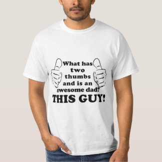 Geweldige vader met duim t-shirt