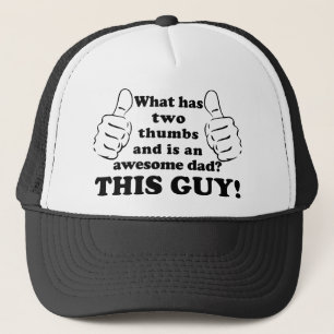 Geweldige vader met duim trucker pet