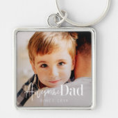 Geweldige vader sinds 20XX Moderne Eenvoudige eleg Sleutelhanger (Voorkant)