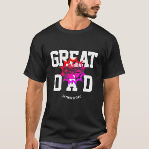 Geweldige Vader Vaderdag Retro Gamer Citaat T-shirt