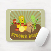 Geweldige Veggie Band! Muismat (Met muis)