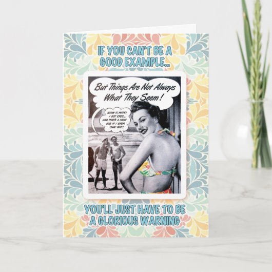 Geweldige verjaardag waarschuwing kaart (Voorkant)