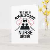 Geweldige verpleegster kaart (Gele Bloem)