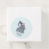 Geweldige verpleegster Superhero Gezegde Typograaf Bedankjes Labels (In situ)