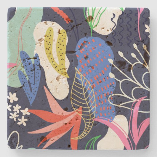 Geweldige versiering stenen onderzetter (Voorkant)