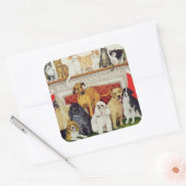 Geweldige verwachtingen vierkante sticker (Envelop)