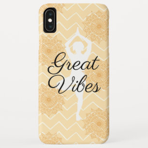 Geweldige Vibes Yoga Houding iPhone XS Max Hoesje