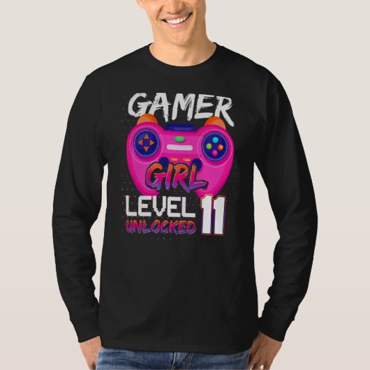 Geweldige videogames Controller Level 11 Ontgrende T-shirt (Voorkant)