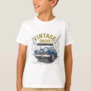Geweldige Vintage-auto T-shirt