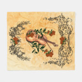 Geweldige viool met vioolboog fleece deken (Voorkant (Horizontaal))