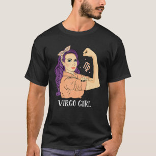 Geweldige virus voor vrouwen sterk Zodiac Girl T-shirt
