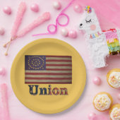 Geweldige vlag van de burgeroorlog papieren bordje (Feest)