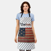 Geweldige vlag van de burgeroorlog schort (Gedragen)