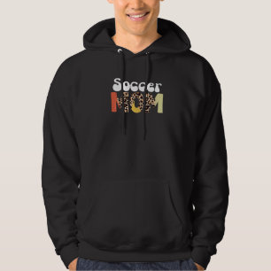 Geweldige Voetbalmoeder Luipaard Voetbalmoeder Moe Hoodie