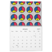 Geweldige vredessymbool agenda 2012 kalender (Jan 2027)