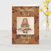 Geweldige vriend verjaardag Kaart (Gele Bloem)