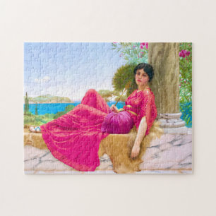 Geweldige vrouw in Fuchsia door John William Godwa Legpuzzel