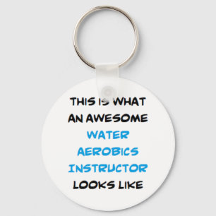 geweldige-water aerobics instructeur koffiezetappa sleutelhanger