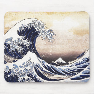 Geweldige Wave Off Kanagawa Japans Woodblock Print Muismat