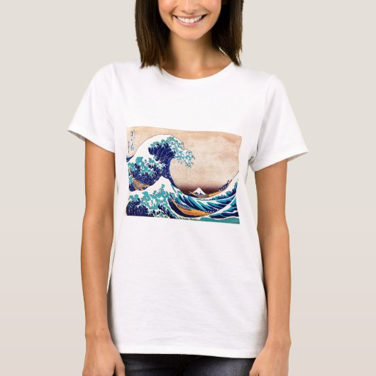 Geweldige Wave Off Kanagawa Japans Woodblock Print T-shirt (Voorkant)
