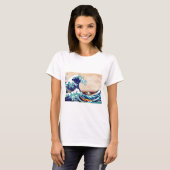 Geweldige Wave Off Kanagawa Japans Woodblock Print T-shirt (Voorkant volledig)