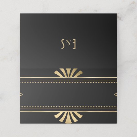 Geweldige weddenschap tussen Gatsby en deco (Buitenkant ongevouwen)