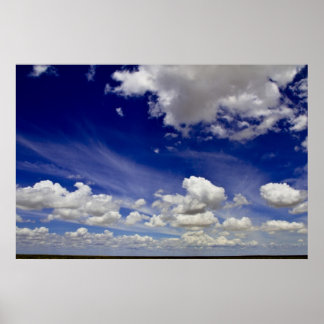 Geweldige wereld - Wolken van wit Poster
