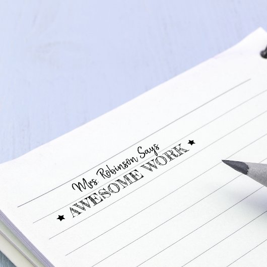 Geweldige werk | Aangepaste leraren Zelfinktende Stempel