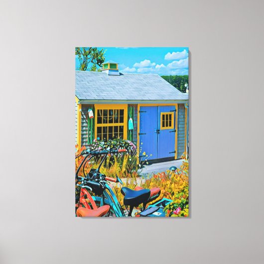 Geweldige wielschilderen canvas afdruk (Voorkant)