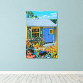 Geweldige wielschilderen canvas afdruk (Insitu (Houten vloer))