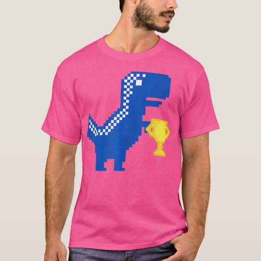 Geweldige winnaar dinosaurus trofee T-Rex Dino T-shirt (Voorkant)