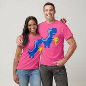 Geweldige winnaar dinosaurus trofee T-Rex Dino T-shirt (Unisex)