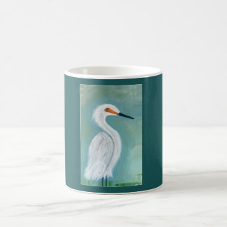 Geweldige, witte, fijne tekenverf koffiemok