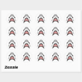 geweldige witte hype. ronde sticker (Vel)