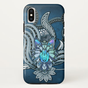 Geweldige wolf, baanontwerp iPhone x hoesje