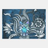 Geweldige wolf, baanontwerp inpakpapier vel (Voorkant)