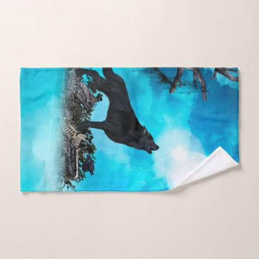 Geweldige wolf bad handdoek (Handdoek)