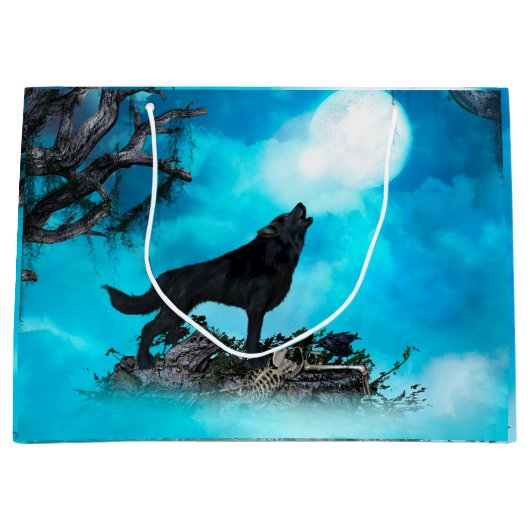 Geweldige wolf groot cadeauzakje (Voorkant)