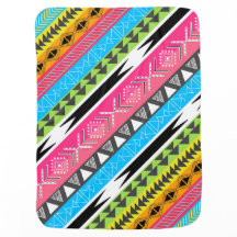 Geweldige wolstam Aztec-stamandes heldere neon