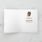 Geweldige Wolven Wildlife Dierendag Kaart (Binnen)