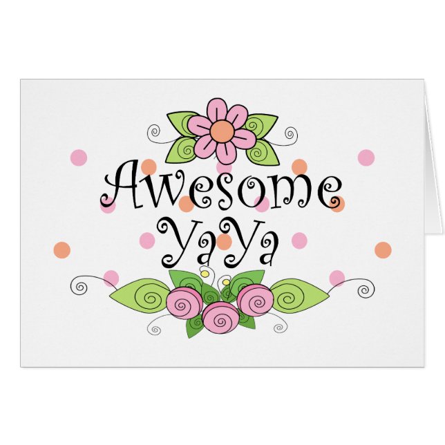 Geweldige YaYa T-Shirt (Voorkant Horizontaal)