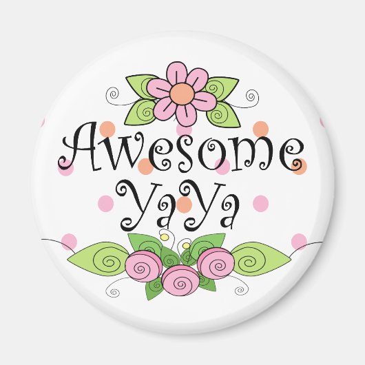 Geweldige YaYa T-shirt Magneet (Voorkant)