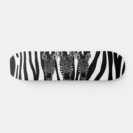 Geweldige Zebra beslag op Zebra Print Skateboard (Horizontaal)