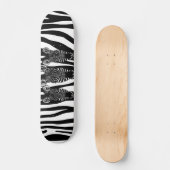 Geweldige Zebra beslag op Zebra Print Skateboard (Voorkant)
