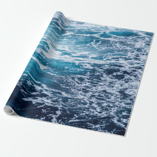 Geweldige Zee Waves   Beste cadeau voor liefhebber Cadeaupapier