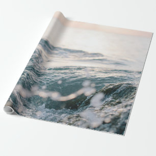 Geweldige Zee Waves   Beste cadeau voor natuur lie Cadeaupapier
